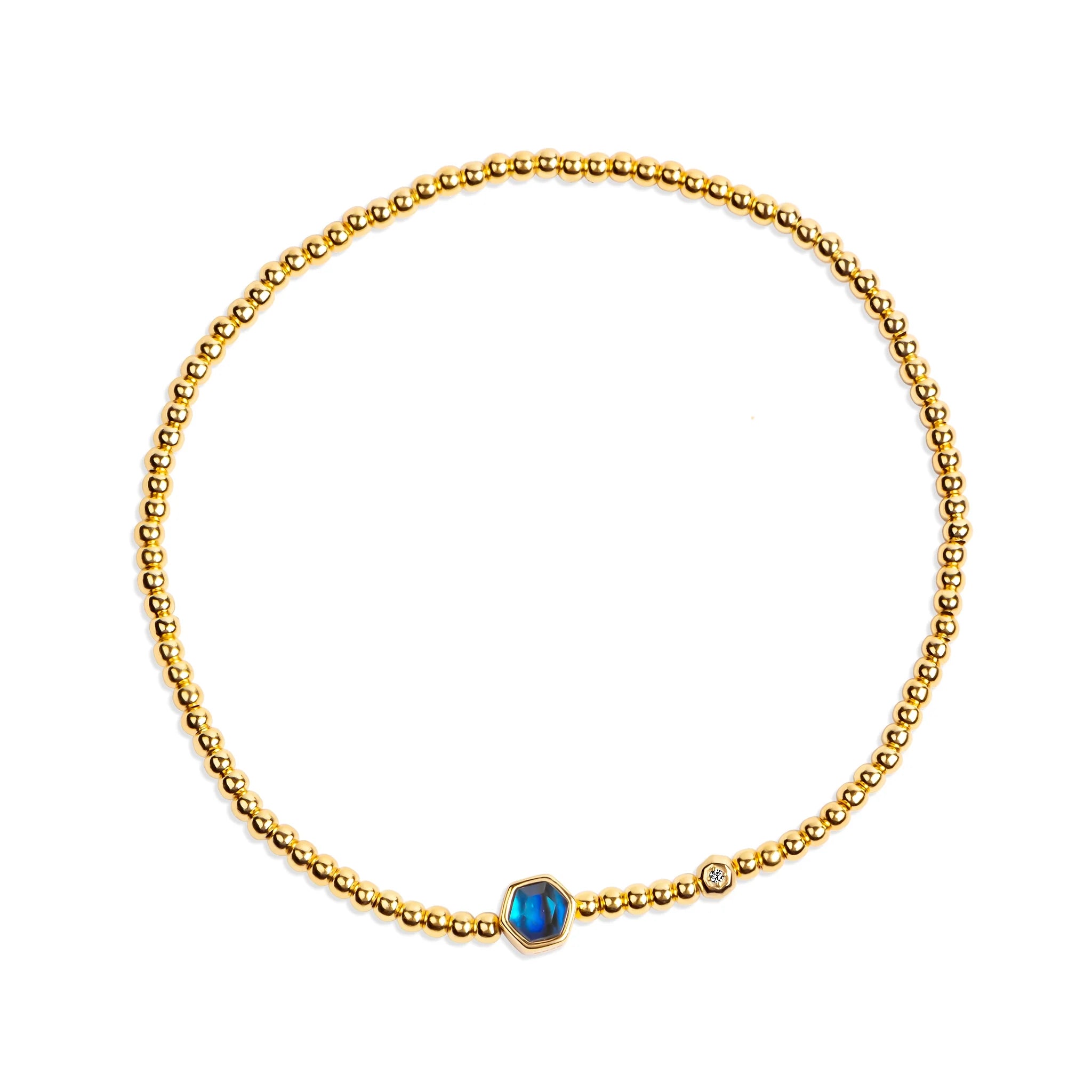 Ginger Gold & CZ Bracelet B389