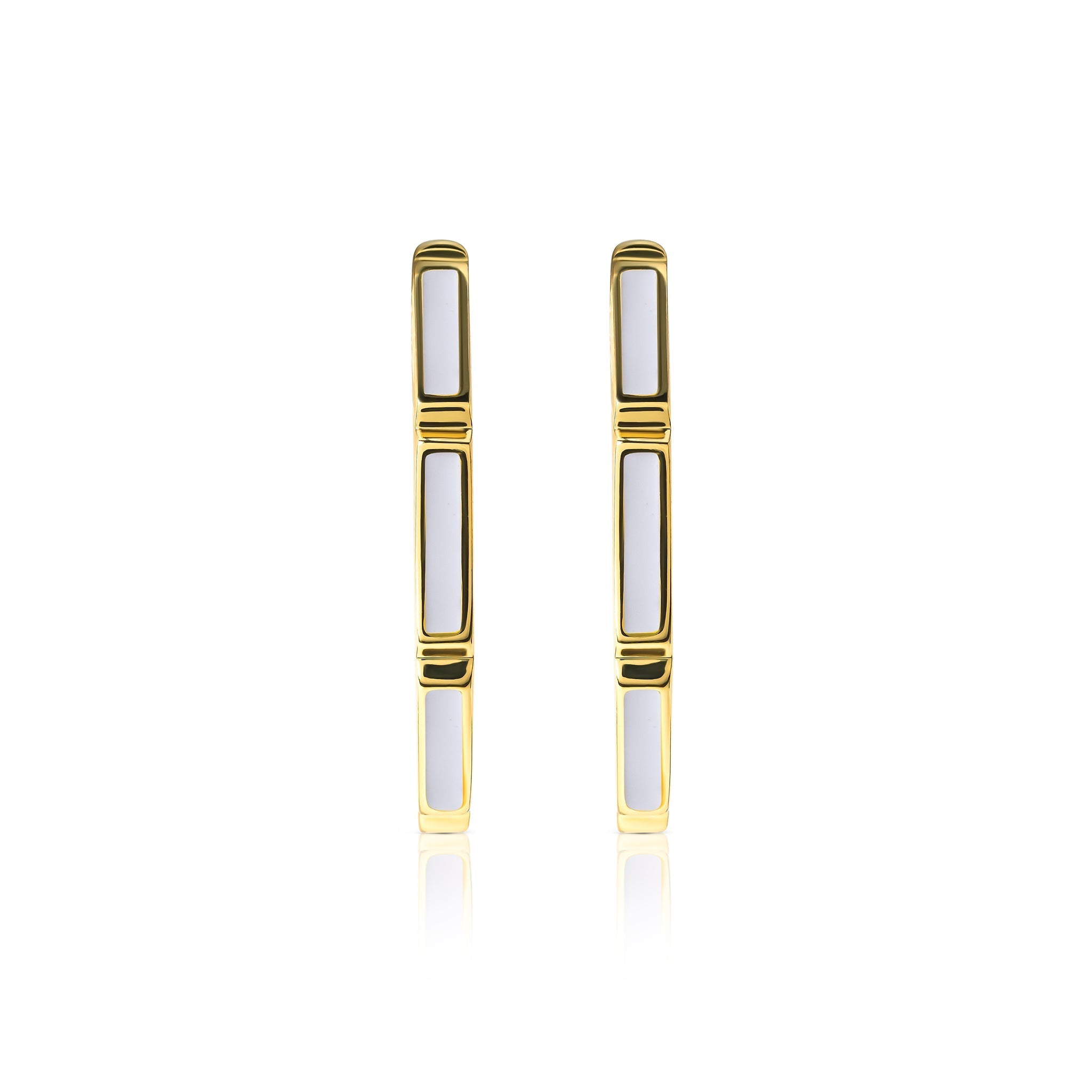Carrington Enamel Hoop Earrings E306