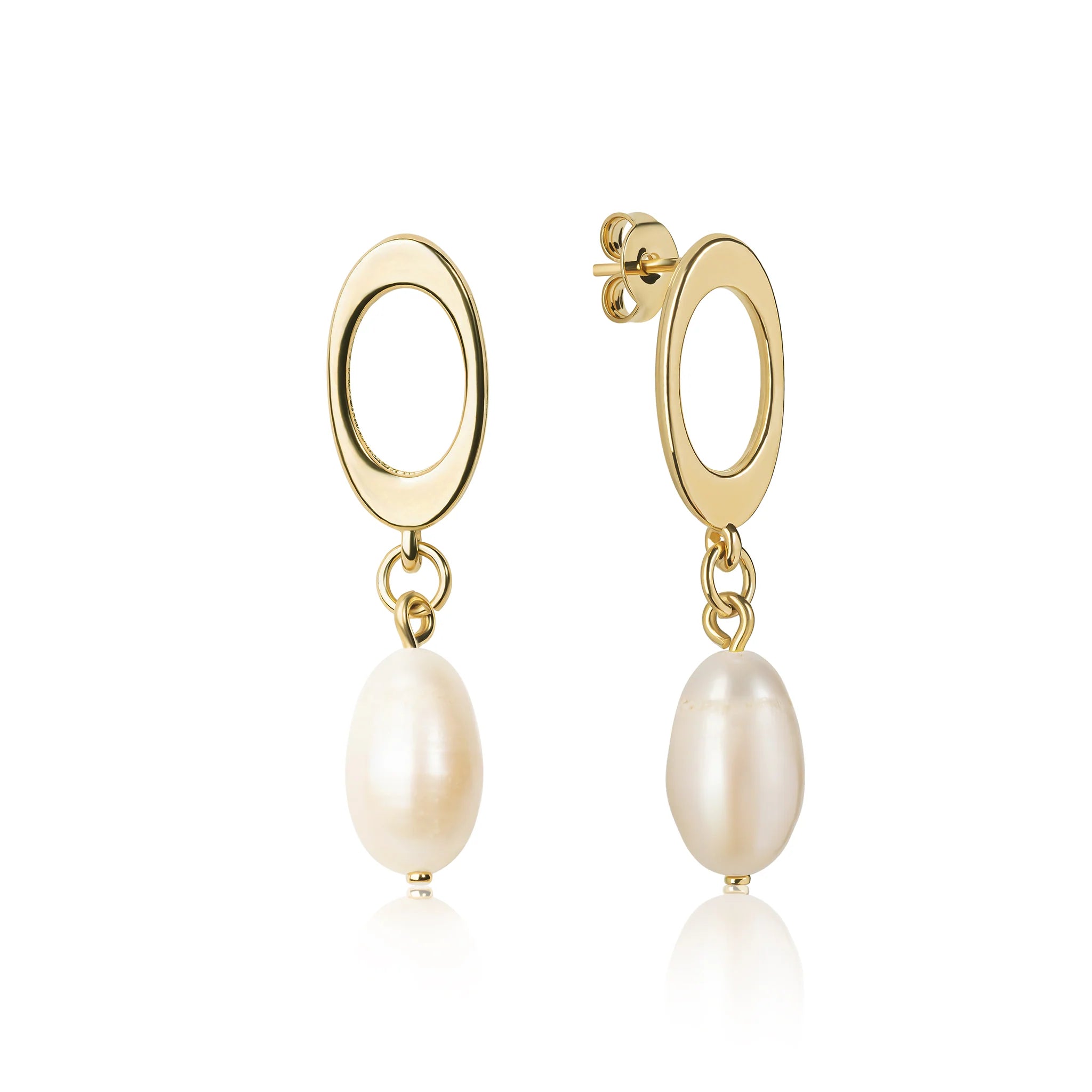 Miranda O Pearl Drop Earrings E307