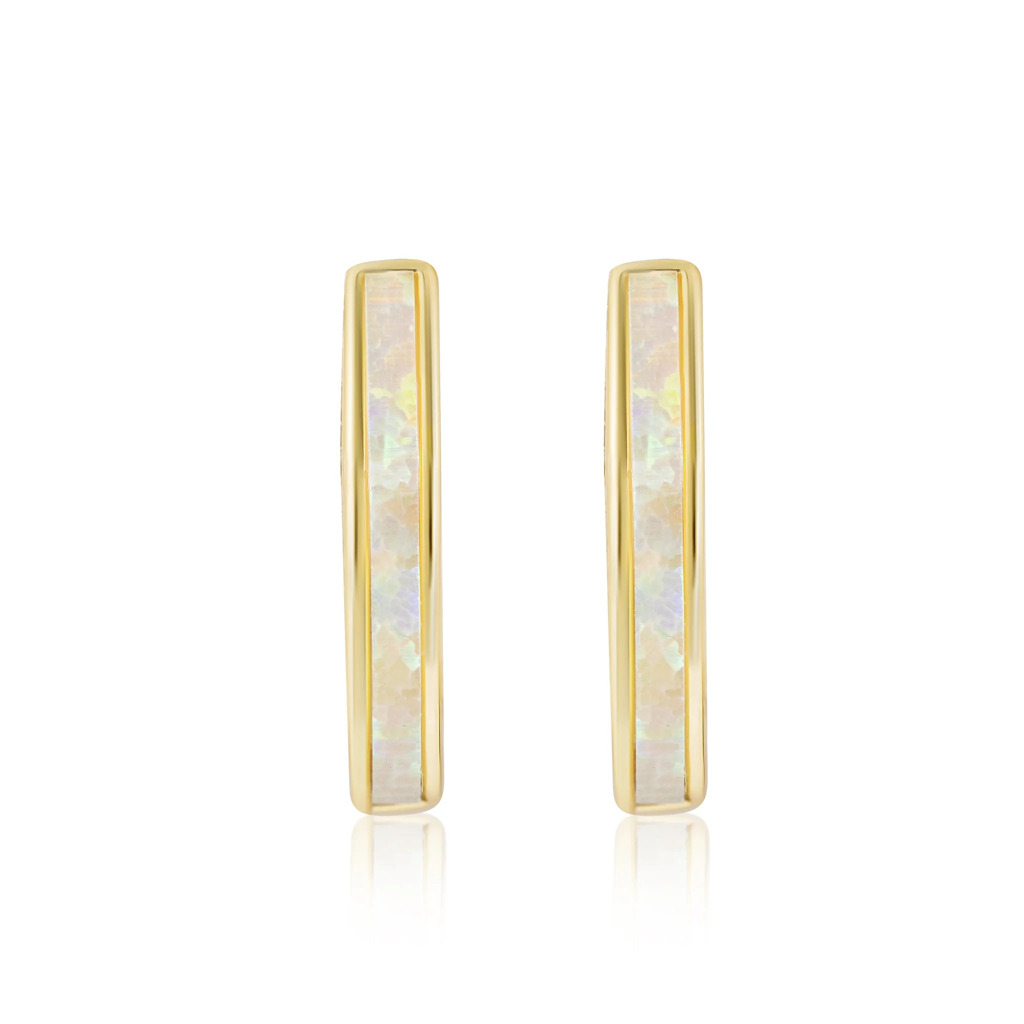 Clio Opal Hoop Earrings E381