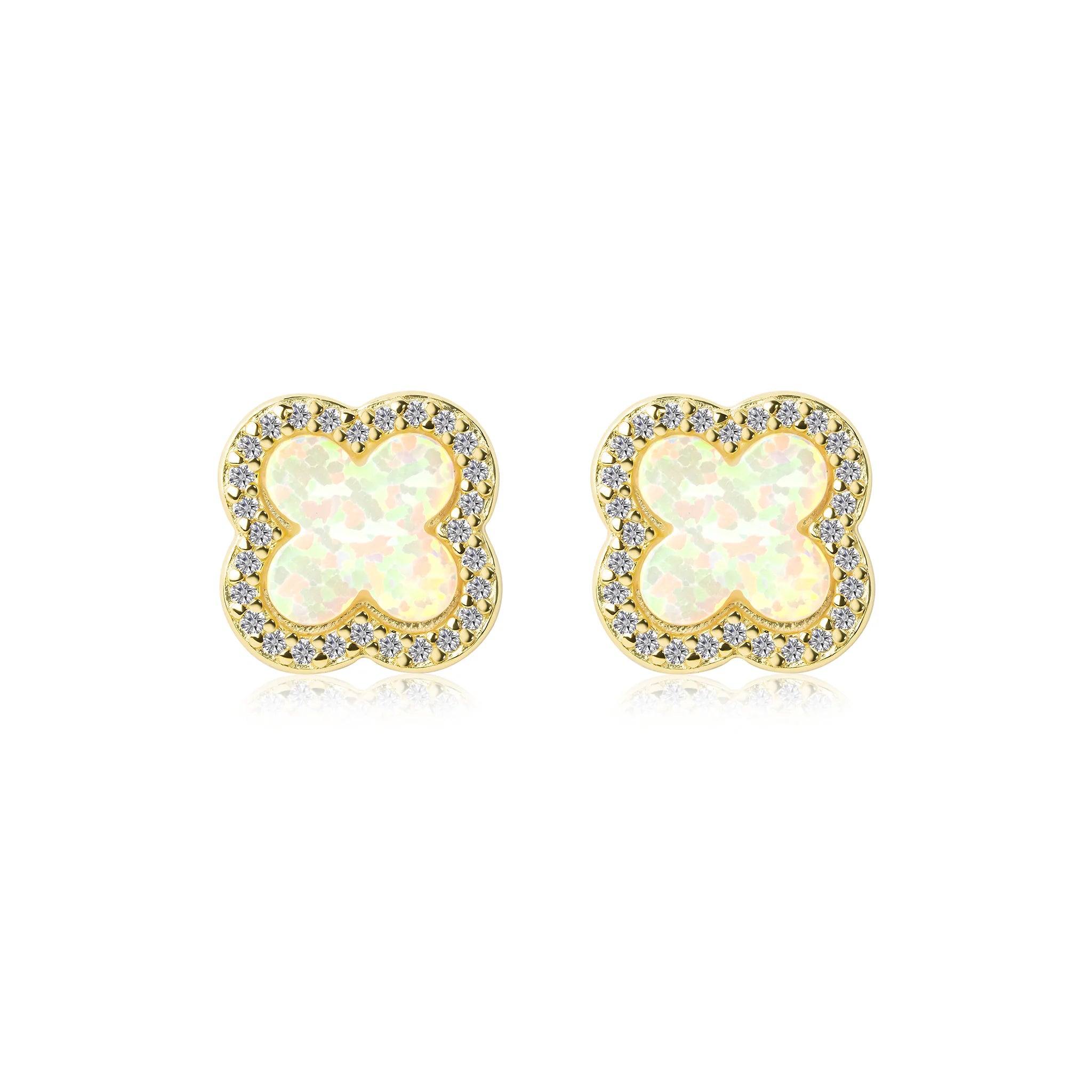 Natalia Lucky Clover Stud Earrings E385