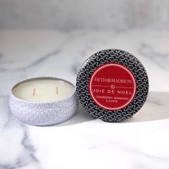 Joie De Noel Chelsea Two Wick Travel Tin Candle