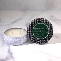 12 Nights Chelsea Two Wick Travel Tin Candle