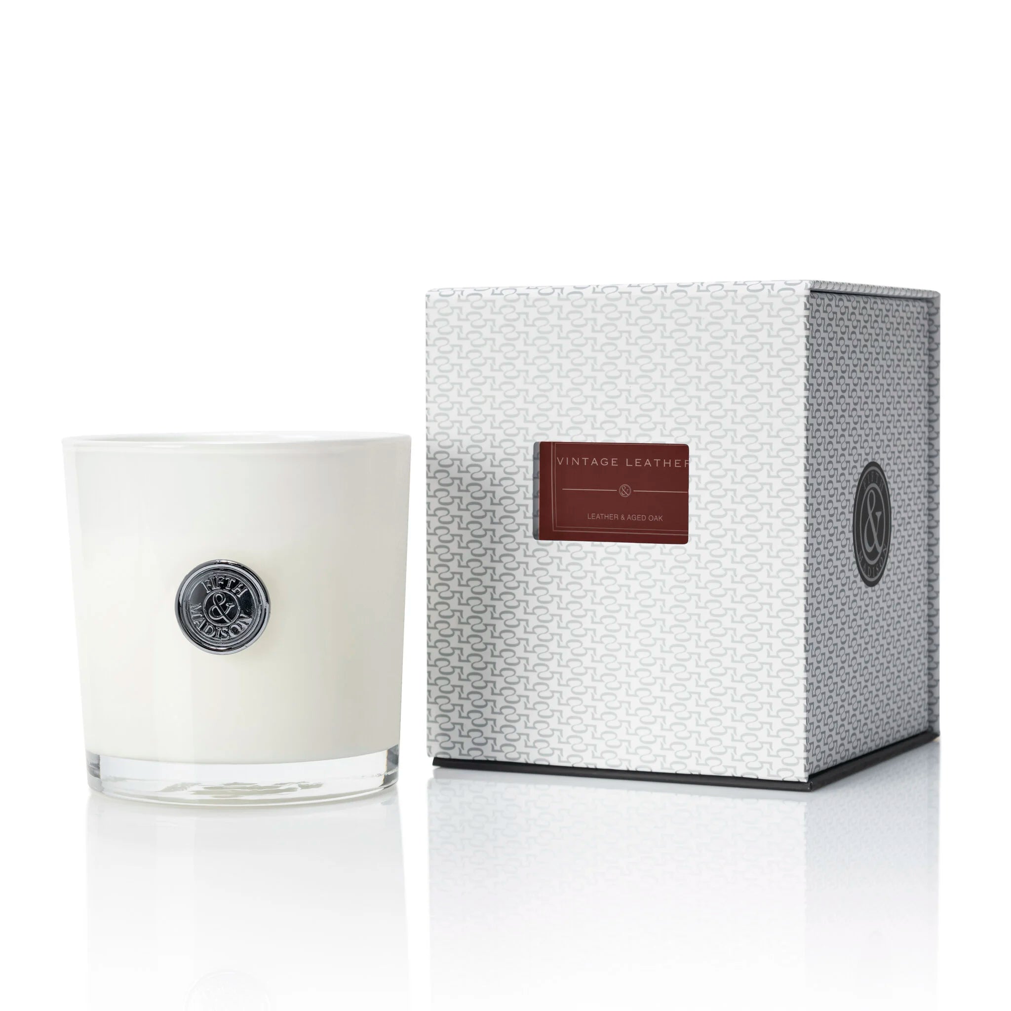 Vintage Leather Soho Double Wick Candle