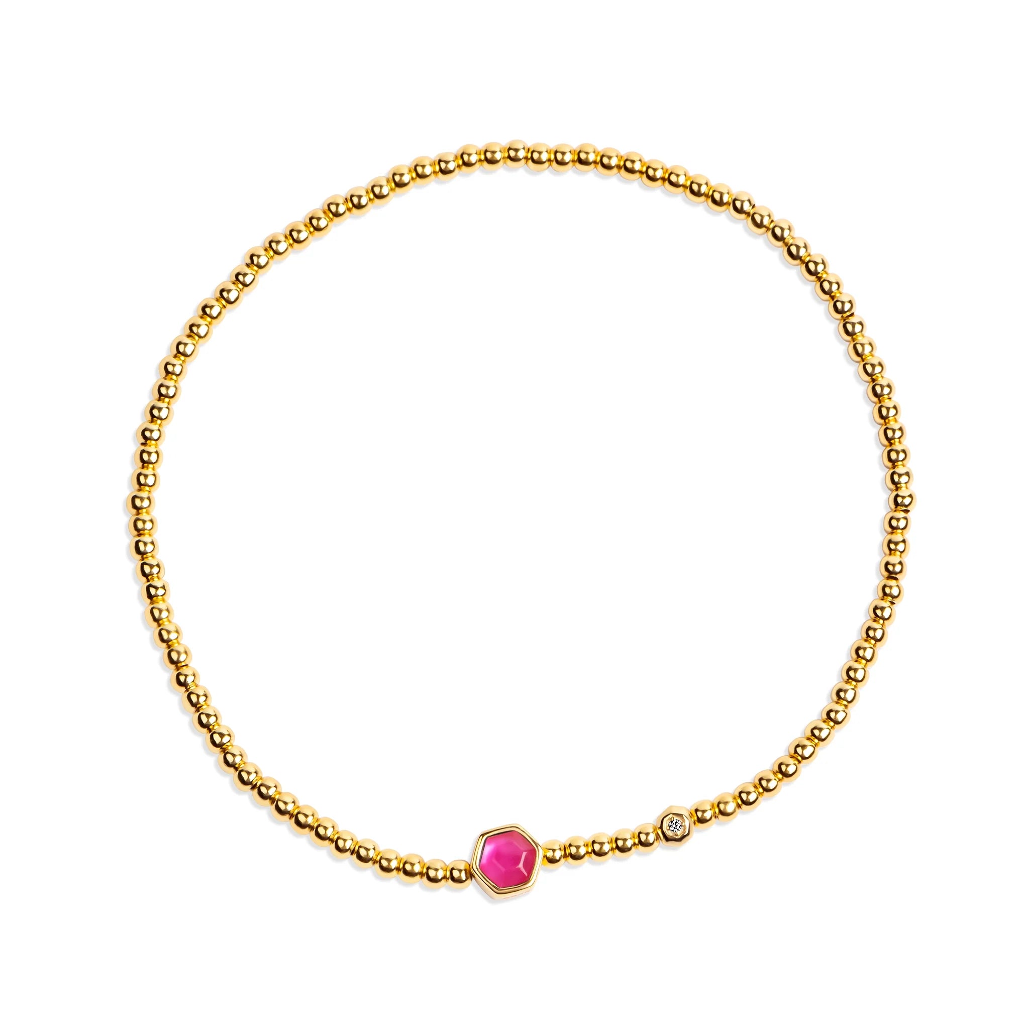Ginger Gold & CZ Bracelet B389