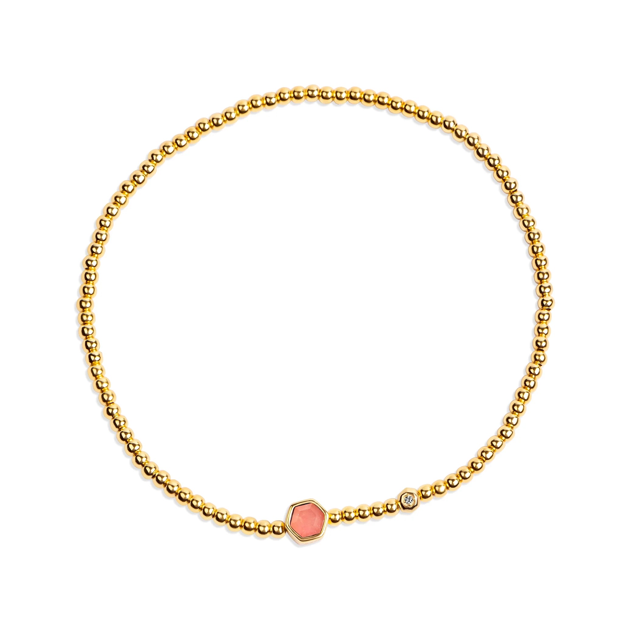 Ginger Gold & CZ Bracelet B389