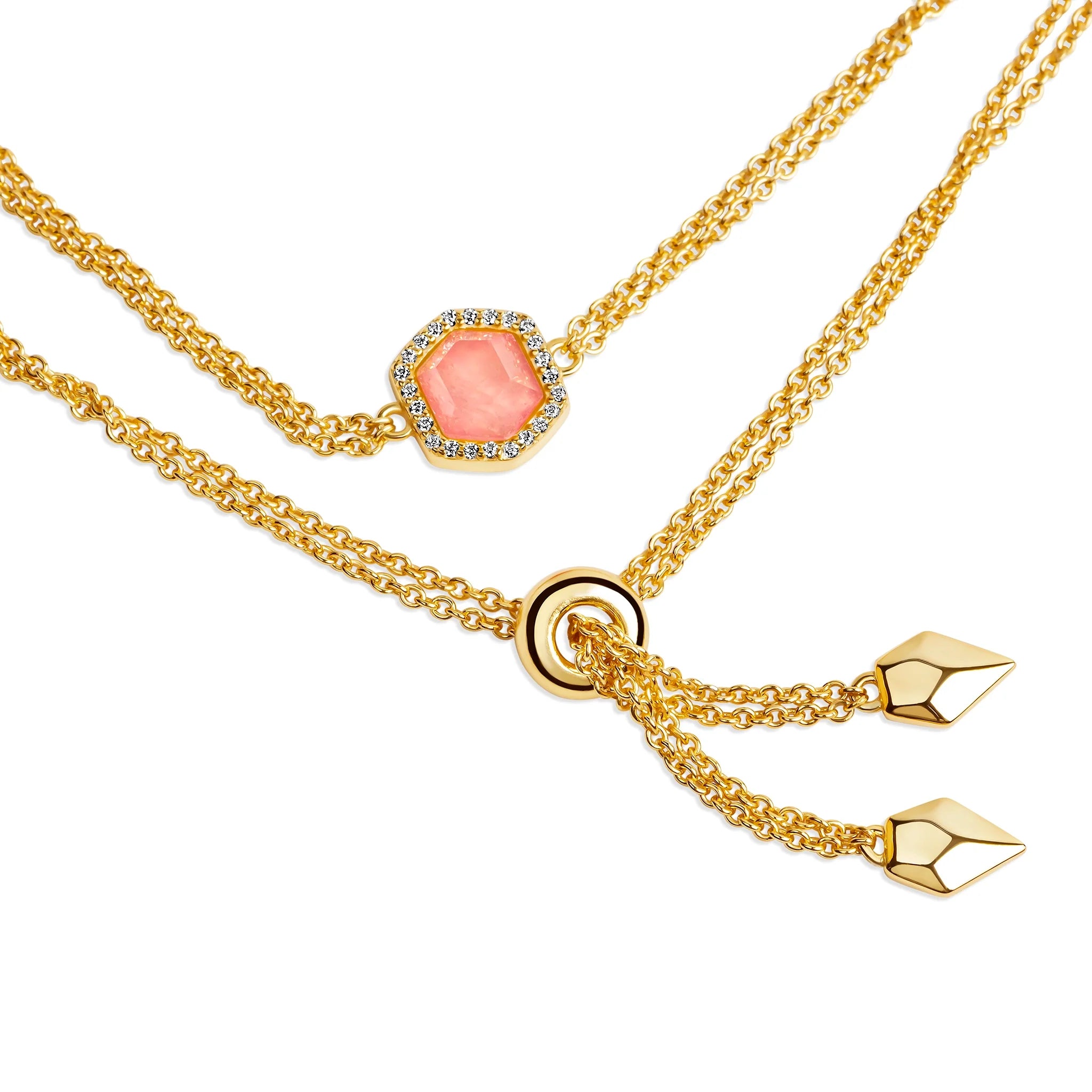 Debbie Hex Pendant Bracelet B390