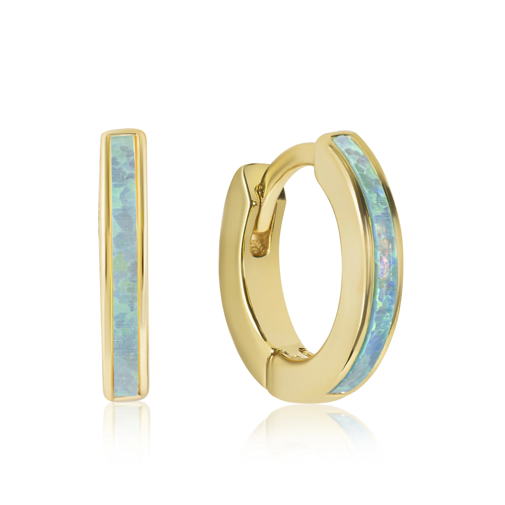 Clio Opal Hoop Earrings E381