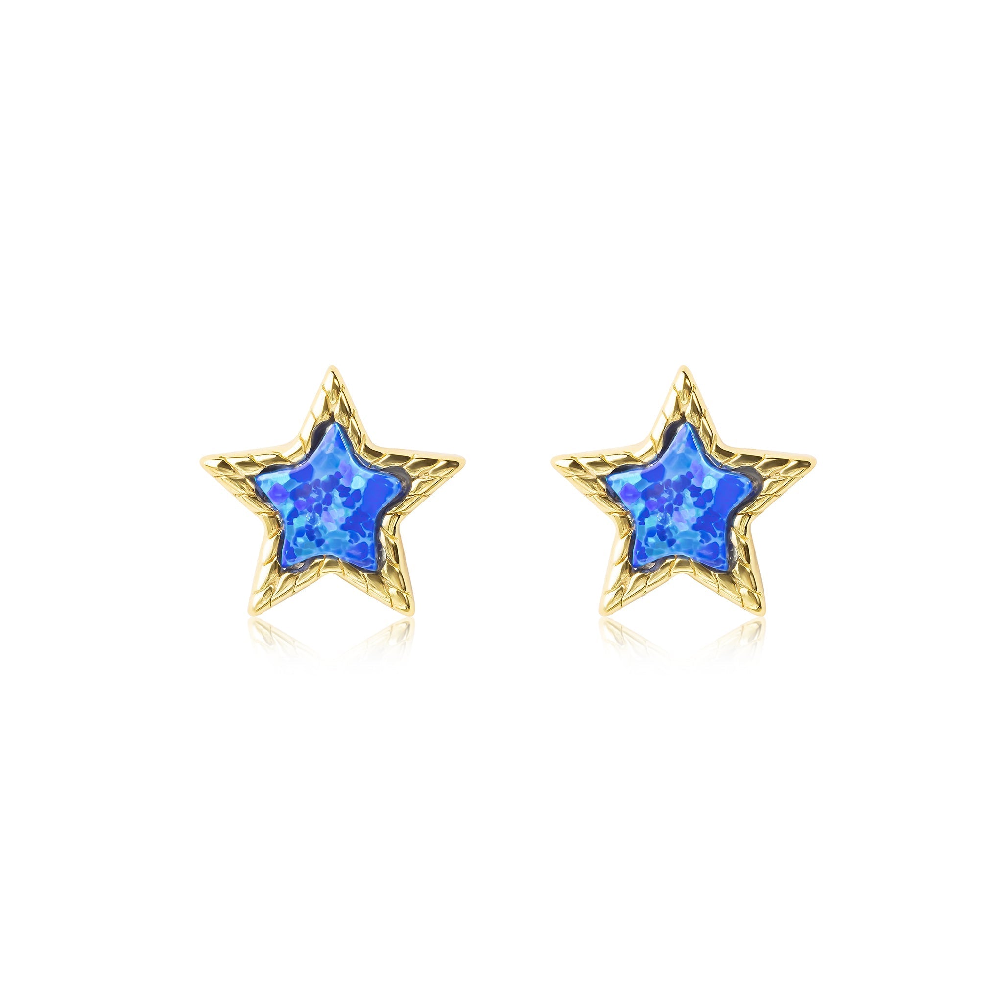 Isabella Opal Star Stud Earrings E370