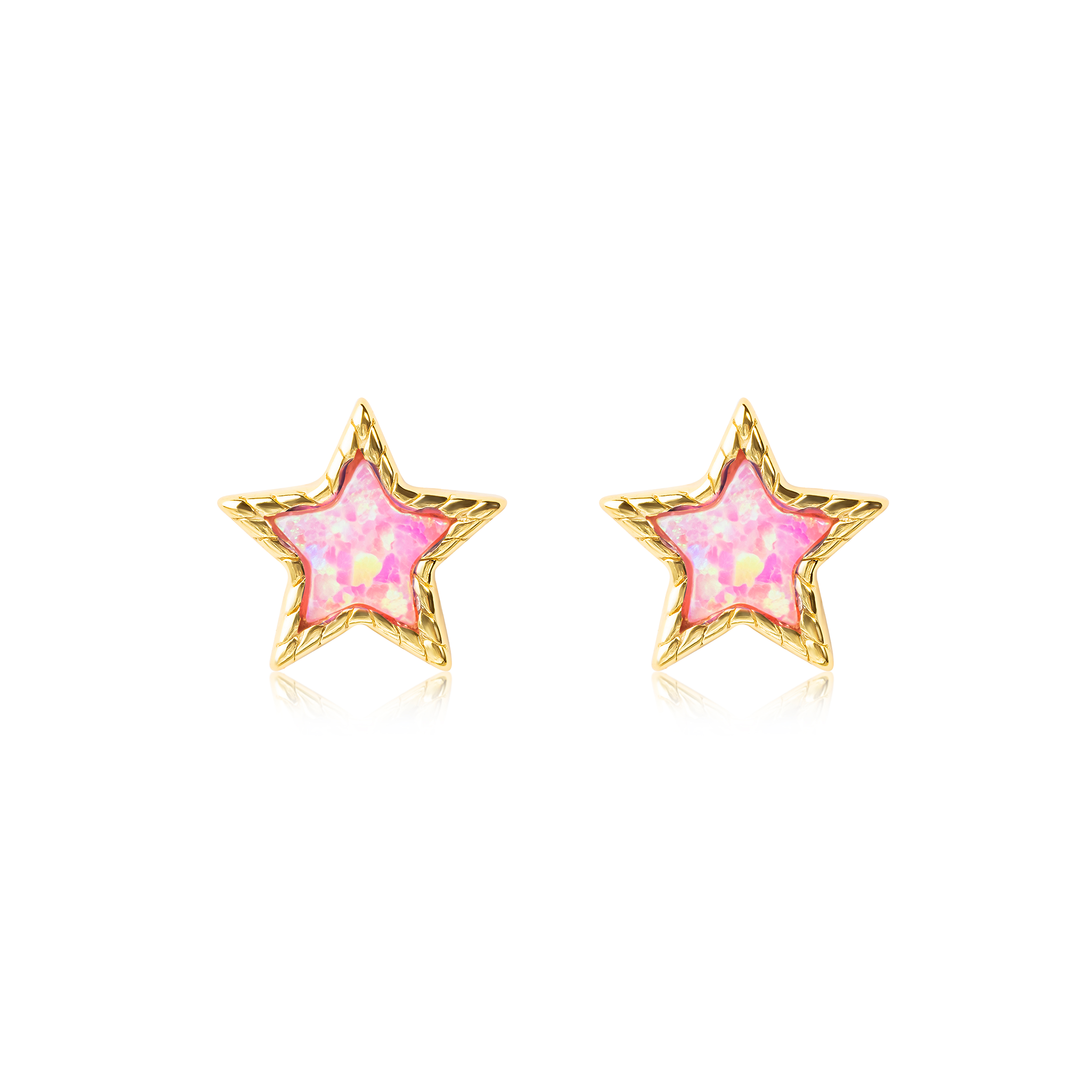 Isabella Opal Star Stud Earrings E370