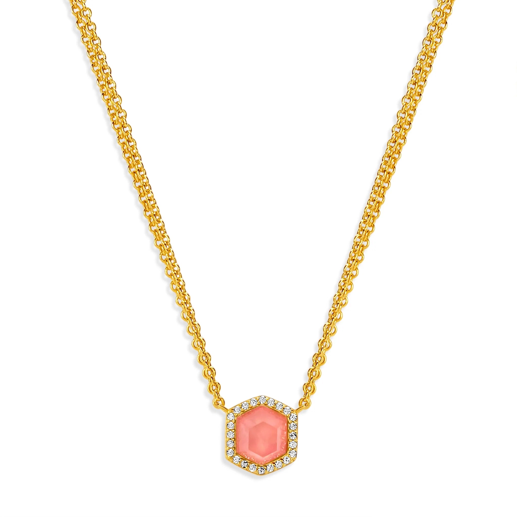 Debbie Hex Pendant Necklace N320