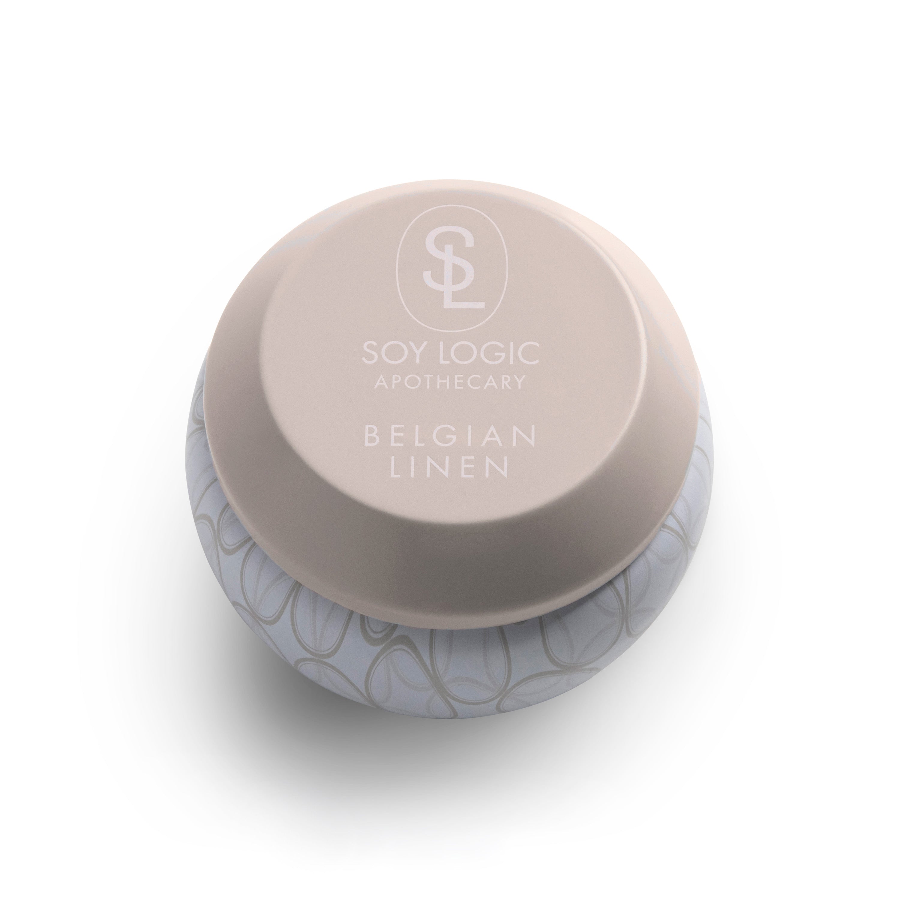 Belgian Linen Golf Ball Tin Candle