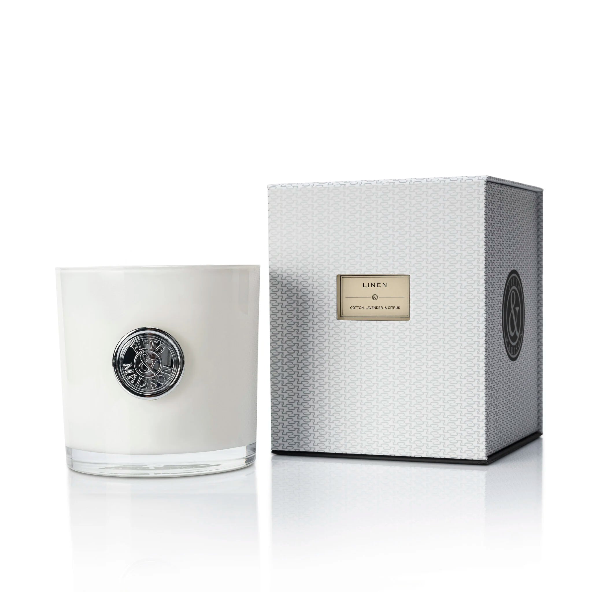 Linen Gramercy Penthouse Triple Wick Candle